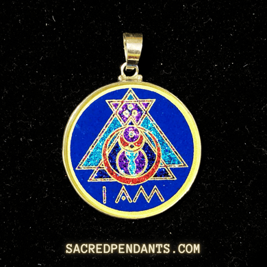 I AM - Sacred Geometry Gemstone Pendant