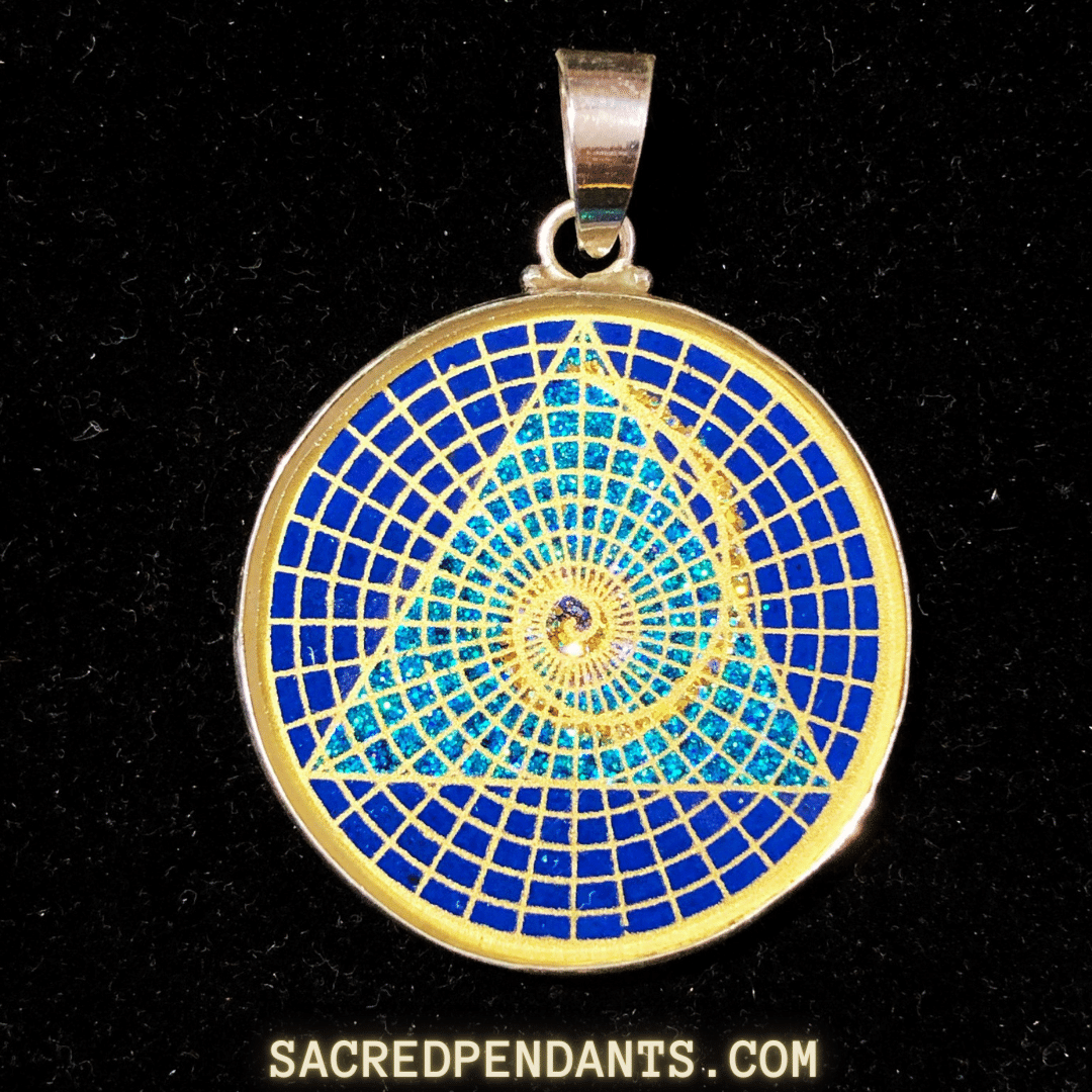 Golden Mean Spiral Sacred Geometry Gemstone Pendant Sacred Pendants