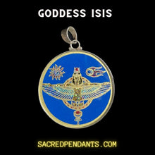 Load image into Gallery viewer, Goddess ISIS -Sterling Silver - Sacred Geometry Gemstone Pendant