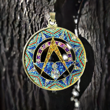 Load image into Gallery viewer, Arcturian 10th Dimensional - Amulet - Sacred Geometry Gemstone Pendant