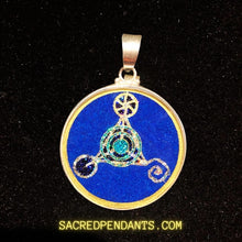 Load image into Gallery viewer, 4th dimension silver pendant sacred geometry