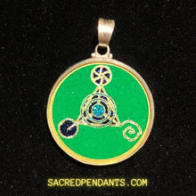 Load image into Gallery viewer, 4th dimension silver pendant sacred geometry art silver pendant necklace   sterling silver pendants              custom silver pendant  925 sterling silver pendants Handmade jewelry  black tourmaline jewelry lapis lazuli necklace lapis lazuli jewelry malachite necklace malachite jewelry turquoise necklace turquoise pendant pendants for chainst