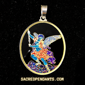 Archangel Michael- Sacred Geometry Gemstone Pendant