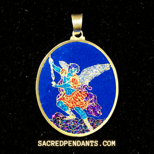Archangel Michael- Sacred Geometry Gemstone Pendant