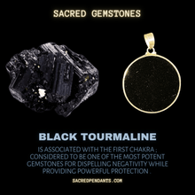 Load image into Gallery viewer, sacred geometry gemstone pendant with Sterling Silver