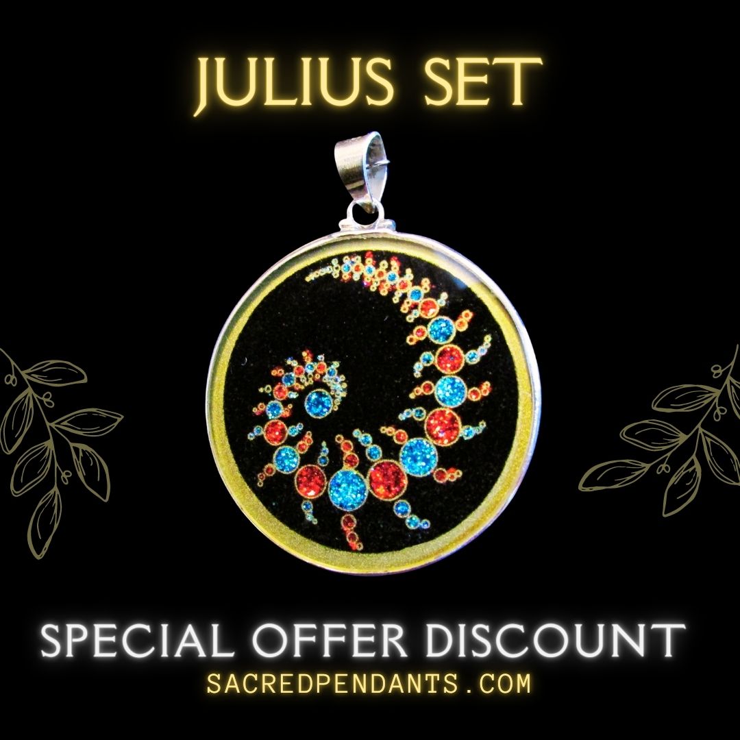 Julius Set Limited Edition -Sacred Geometry Gemstone Pendant - Crystal ...