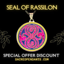 Load image into Gallery viewer, sacred geometry pendants seal of rassilon 