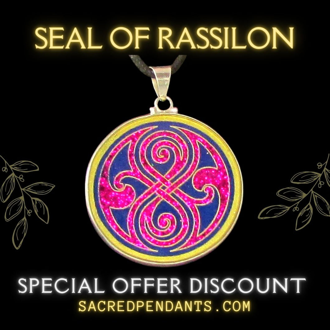 sacred geometry pendants seal of rassilon 