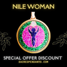 Load image into Gallery viewer, Nile woman sacred geometry pendants