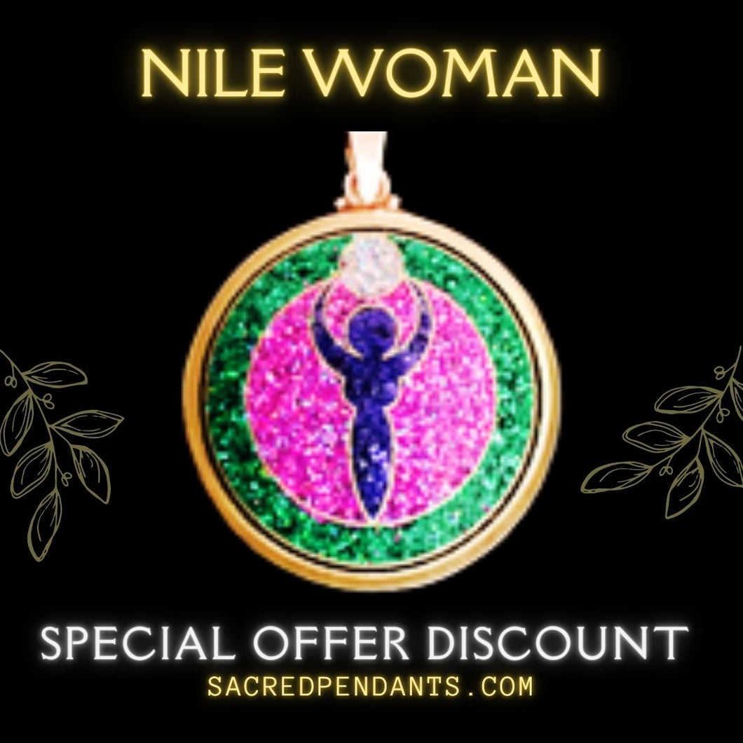 Nile woman sacred geometry pendants