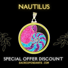 Load image into Gallery viewer, Nautilus sacred geometry pendants