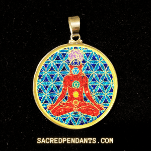 Chakra Man - Sacred Geometry Gemstone Pendant