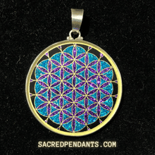 Load image into Gallery viewer, Flower of Life -Sacred Geometry Gemstone Pendant