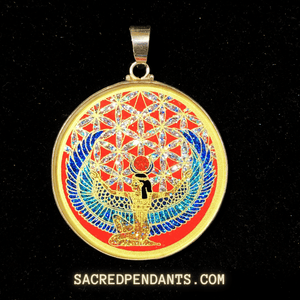 Goddess Isis - Sacred Geometry Gemstone Pendant