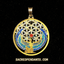 Load image into Gallery viewer, Goddess Isis - Sacred Geometry Gemstone Pendant