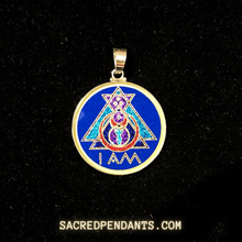 Load image into Gallery viewer, I AM - Sacred Geometry Gemstone Pendant