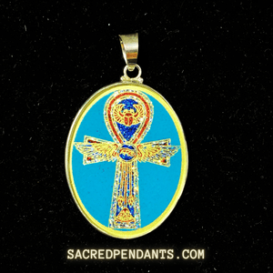 Egyptian Cross -  Sacred Geometry Gemstone Pendant