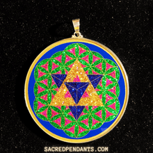 Load image into Gallery viewer, EXTRA LARGE - Merkaba in Flower of Life - Sacred Pendants