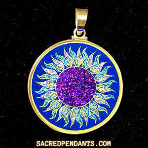 Manipura Chakra - Sacred Geometry Gemstone Pendant