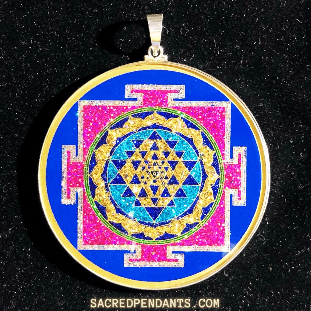 EXTRA LARGE - Sri Yantra Mandala - Sacred Pendants