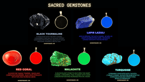 Unalome - Sacred Geometry Gemstone Pendant