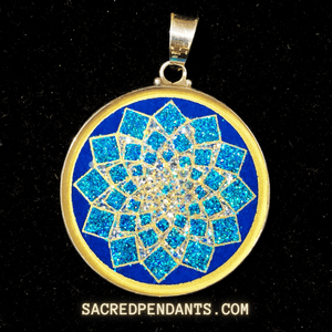 Sahasrara -Sacred Geometry Gemstone Pendant