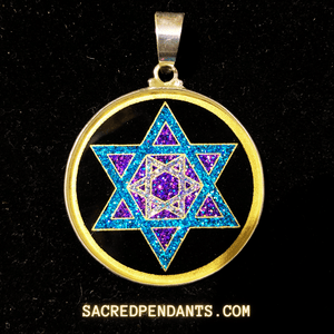 Star of David - Sacred Geometry Gemstone Pendant