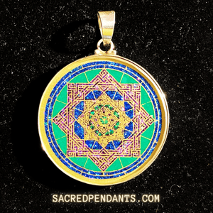 Star of Lakshmi - Sacred Geometry Gemstone Pendant