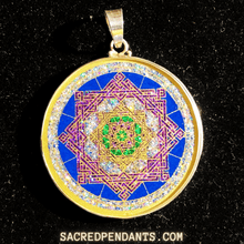Load image into Gallery viewer, Star of Lakshmi - Sacred Geometry Gemstone Pendant