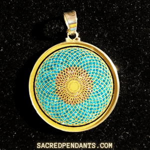 Sunflower - Sacred Geometry Gemstone Pendant