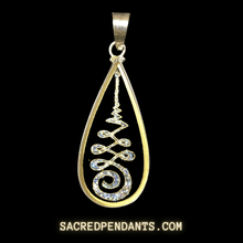 Load image into Gallery viewer, Unalome - Sacred Geometry Gemstone Pendant