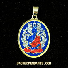 Load image into Gallery viewer, Buddha Aura- Sacred Geometry Gemstone Pendant
