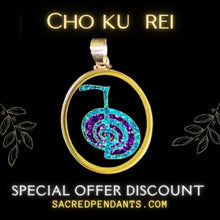 Load image into Gallery viewer, cho ku rei sacred geometry sterling silver pendant