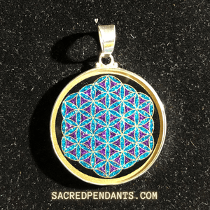 Flower of Life classic - Sacred Geometry Gemstone Pendant