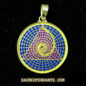 Golden Mean Spiral - Sacred Geometry Gemstone Pendant