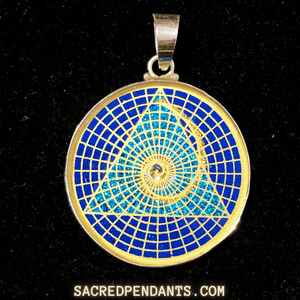 Golden Mean Spiral - Sacred Geometry Gemstone Pendant