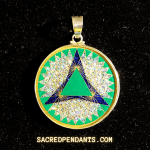 Trinity - Sacred Geometry Gemstone Pendant