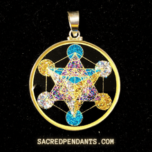 Load image into Gallery viewer, Metatron’s Cube -Sacred Geometry Gemstone Pendant