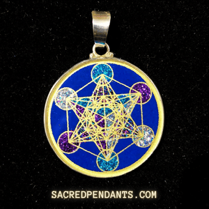 Metatron’s Cube -Sacred Geometry Gemstone Pendant