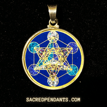 Load image into Gallery viewer, Metatron’s Cube -Sacred Geometry Gemstone Pendant