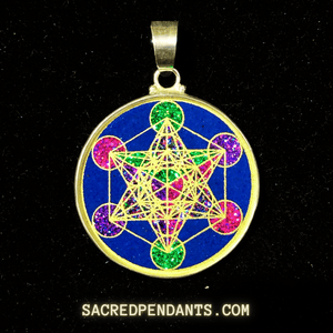 Metatron’s Cube -Sacred Geometry Gemstone Pendant