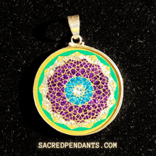 Load image into Gallery viewer, Mother Earth&#39;s Grid  - Sacred Geometry Gemstone Pendant