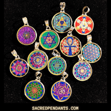 Load image into Gallery viewer, MINI Ankh in Flower of Life - Sacred Pendants