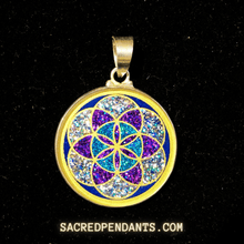 Load image into Gallery viewer, Seed of Life - Sacred Geometry Gemstone Pendant