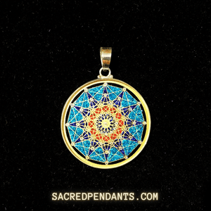 Sixth Dimension - Sacred Geometry Gemstone Pendant